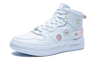361° Skateboard Shoes Women's High top White/Pink 1 2985907
