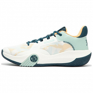 361° Durable Breathable Low-Top Basketball Shoes Men's White Green 2 2985924
