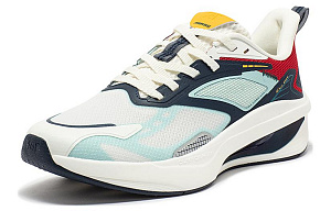 361° Cushioning Wear-Resistant Low-Top Running Shoes Men's White Blue 1 2985965