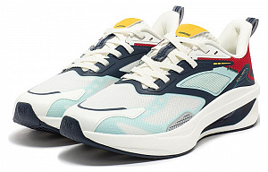 361° Cushioning Wear-Resistant Low-Top Running Shoes Men's White Blue 2 2985966
