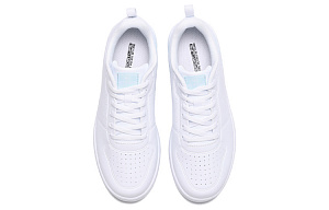 361° Breathable Low Top Skateboard Shoes Women's White Blue 3 2986057