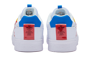 361° Lightweight Anti-Slip Low-Top Skateboard Shoes Men's White Red 3 2986071