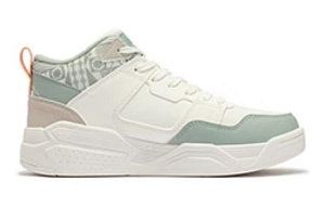 361° Cushioning Wear-Resistant Mid-Top Skateboard Shoes Women's Green White 1 2986074