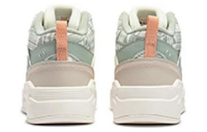 361° Cushioning Wear-Resistant Mid-Top Skateboard Shoes Women's Green White 2 2986075