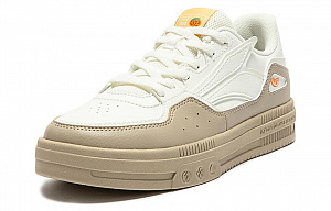 361° Light Law Slip Resistant, Breathable, Lightweight Low Top Skateboard Shoes Women's White Brown 1 2986078