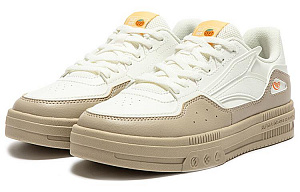 361° Light Law Slip Resistant, Breathable, Lightweight Low Top Skateboard Shoes Women's White Brown 2 2986079