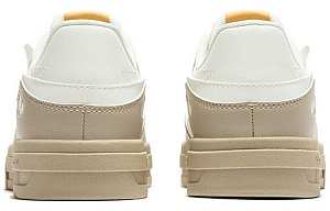 361° Light Law Slip Resistant, Breathable, Lightweight Low Top Skateboard Shoes Women's White Brown 3 2986080