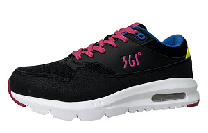 361° Lightweight And Breathable Low-Top Sports Casual Shoes Women's Black Pink 2 2986106