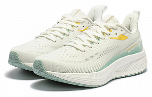 361° Cushioning Lightweight Low-Top Running Shoes Women's Beige Green 2 2986159