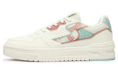 361° Wear-Resistant Breathable Slip-Resistant Low-Top Skateboard Shoes Women's White Pink