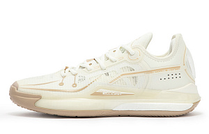 361° DVD SE Steamed Buns Cushioning Anti-Slip Wear-Resistant Breathability Low-Top Basketball Shoes Men's Feather White