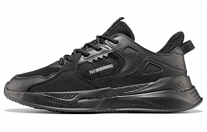 361° Cushioned Wear-Resistant Breathable Low-Top Casual Shoes Men's Black