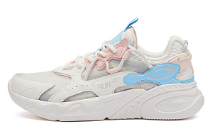 361° Dragon Eyes Dragon Eyes Breathable And Lightweight Low Top Running Shoes Women's Feather White/Transparent Pink