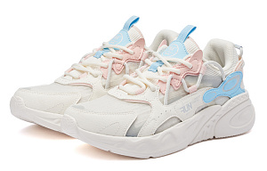 361° Dragon Eyes Dragon Eyes Breathable And Lightweight Low Top Running Shoes Women's Feather White/Transparent Pink 2 2986207
