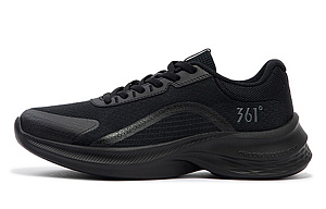 361° Shock Absorbers Slip Resistant, Abrasion Resistant, Breathable Low Top Running Shoes Women's Black Gray