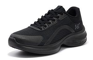 361° Shock Absorbers Slip Resistant, Abrasion Resistant, Breathable Low Top Running Shoes Women's Black Gray 1 2986268
