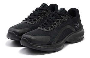 361° Shock Absorbers Slip Resistant, Abrasion Resistant, Breathable Low Top Running Shoes Women's Black Gray 2 2986269
