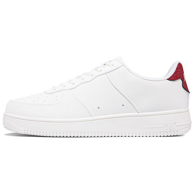 361° Non-slip Lightweight Low-Top Skateboard Shoes Men's White Red