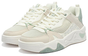 361° Cushioning Wear-Resistant Low-Top Casual Shoes Women's Beige Green 1 2986549