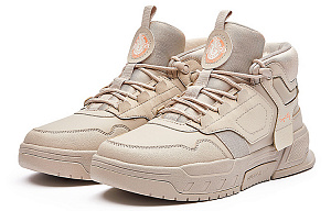 361° High-Top Winter Padded Skateboard Shoes Men's Light Bone 3 2986555