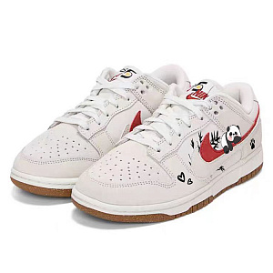 Nike Dunk Slip-Resistant Cushioning Wear-Resistant Breathable Low-Top Skateboard Shoes Women's Gray White 2 2986594