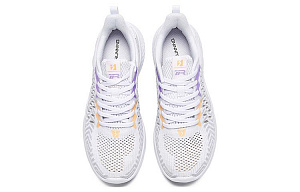 361° NFO Abrasion Resistant Breathable Low Top Casual Shoes Women's White Gray 2 2986615