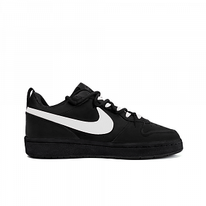 Nike Court Borough Rice Dough, Amber Non slip Lightweight Low top Skateboard Shoes Women's Black White 1 2986637