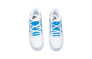 Nike Court Vision 1 Anti Slip Wear Resistant Low Top Skateboard Shoes Men's Blue White 3 2986666