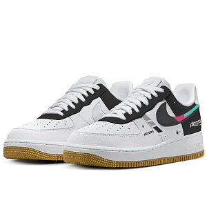 Nike Air Force 1 Cushioned Wear-Resistant Slip-Resistant Low-Top Skateboard Shoes Unisex White Black 2 2986837