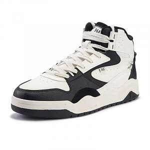 361° Type Burning Series Skateboard Shoes Men High-Top White Black 1 2986877