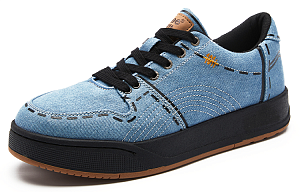 Lee Skateboard Shoes Men's Low top Gray Blue 2 2986945