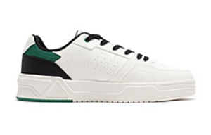 361° Slip-Resistant Low-Top Skateboard Shoes Men's White Green 1 2986964