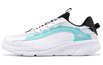 361° Cushioning Breathable Lightweight Low-Top Casual Shoes Men's White Black