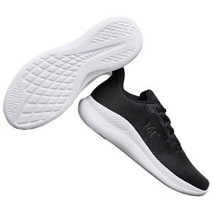 361° Cushioned Slip-Resistant Low-Top Running Shoes Men's Black White 3 2986983