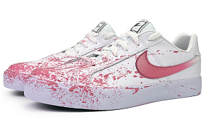 Nike Court Royale Pink Fireflies Slip Resistant Abrasion Resistant Low top Skateboard Shoes Unisex Pink White 2 2987037