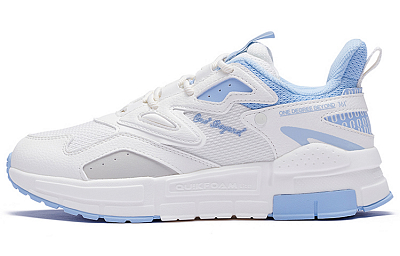 361° Slip Resistant, Abrasion Resistant, Thermal Coverage Low Top Sports Casual Shoes Women's White Blue