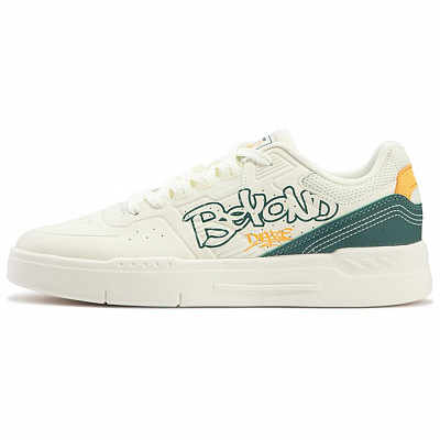 361° Wear-Resistant Low-Top Skateboard Shoes Men's White Green