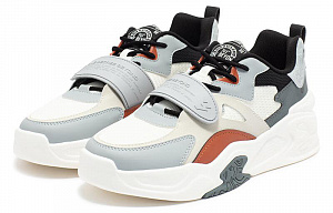 361° Anti Slip Wear Resistant Low Top Skateboard Shoes Men's White Gray Black Brown 2 2987677