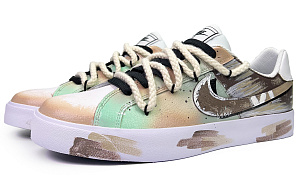 Nike Court Royale Tale Of The Forest Shadows Low top Skateboard Shoes Unisex Brown Green 1 2987753