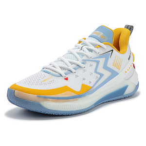 361° BIG3 5.0 Quick Denver Cushioning Anti-Slip Wear-Resistant Breathability Low-Top Basketball Shoes Unisex Sky Blue 1 2987916