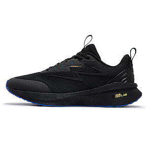 361° Popping Foam Anti Slip Wear Resistant Low Top Casual Running Shoes Men's Obsidian Black Blue
