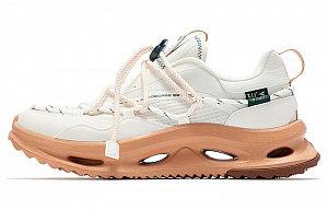 361° Wind Chain Rebound Cushioning Breathable Low-Top Running Shoes Men's White Brown Green
