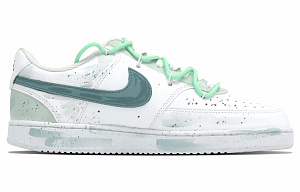 Nike Court Vision 1 Slip Resistant Cushioning Abrasion Resistant Low Top Skateboard Shoes Men Turquoise White 1 2988243