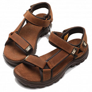 CAT Beach Sandals Men's Brown 1 2988493