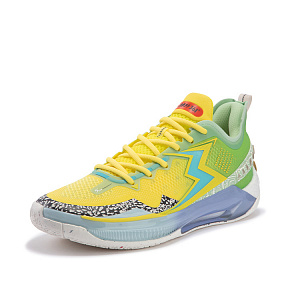 361° BIG3 5.0 Quick PRO TH Cushioning Anti-Slip Wear-Resistant Breathability Low-Top Basketball Shoes Men's Fig Green 1 2988523