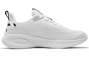 361° Wear-Resistant Low-Top Running Shoes Men's White Black 1 2988543