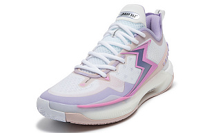 361° BIG3 5.0 Quick PRO Basketball Shoes Men's Low top 361 Degrees White/Digital Lavender 1 2988826