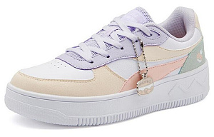 361° Fairy Anti Slip Wear Resistant Low Top Skateboard Shoes Women's White Purple 1 2988841