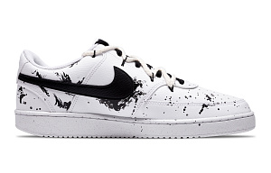 Nike Court Vision 1 Joy Misty Zen Heart Abrasion Resistant Low Top Skateboard Shoes Men's White 1 2988868