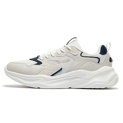 361° Ke Song 2 Anti-Slip Wear-Resistant Low-Top Casual Shoes Men's Feather White